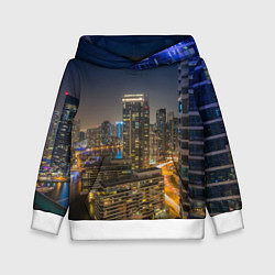 Детская толстовка Ночной красочный город