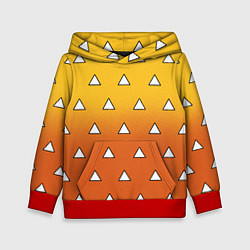 Детская толстовка Оранжевое кимоно с треугольниками - Зеницу клинок