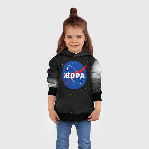 Детская толстовка Жора Наса космос / 3D-Черный – фото 4