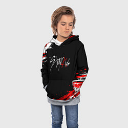 Толстовка-худи детская Stray kids - краска, цвет: 3D-меланж — фото 2