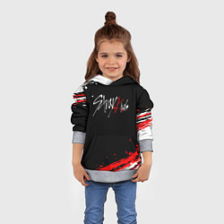 Толстовка-худи детская Stray kids - краска, цвет: 3D-меланж — фото 2