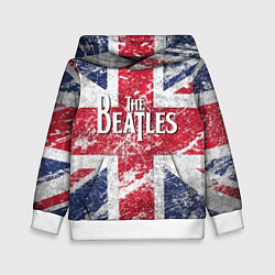 Детская толстовка The Beatles - лого на фоне флага Великобритании