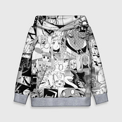 Толстовка-худи детская Да я паук и что с того pattern, цвет: 3D-меланж