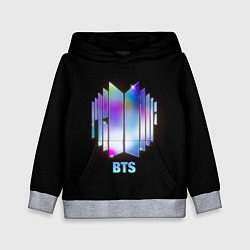 Толстовка-худи детская BTS gradient logo, цвет: 3D-меланж