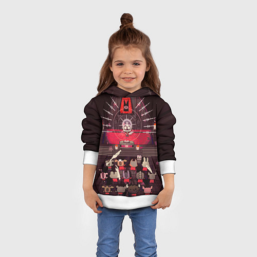 Детская толстовка Cult of the Lamb - Обряд / 3D-Белый – фото 4