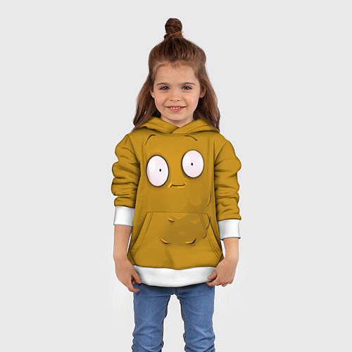 Детская толстовка Plants vs Zombies Орешек / 3D-Белый – фото 4