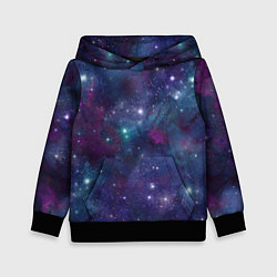 Толстовка-худи детская Бесконечность звездного неба, цвет: 3D-черный