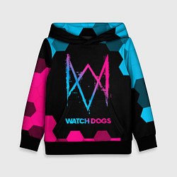 Детская толстовка Watch Dogs - neon gradient