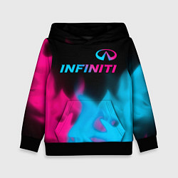 Детская толстовка Infiniti - neon gradient: символ сверху