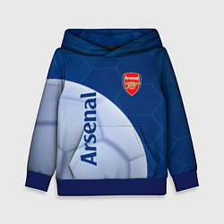 Толстовка-худи детская Arsenal Мяч, цвет: 3D-синий