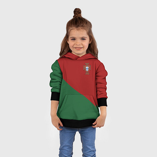 Детская толстовка Сборная Португалии форма для чемпионата мира 2022 / 3D-Черный – фото 4