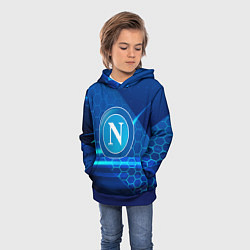 Толстовка-худи детская Napoli Абстракция, цвет: 3D-синий — фото 2