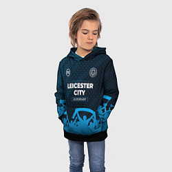 Толстовка-худи детская Leicester City legendary форма фанатов, цвет: 3D-черный — фото 2
