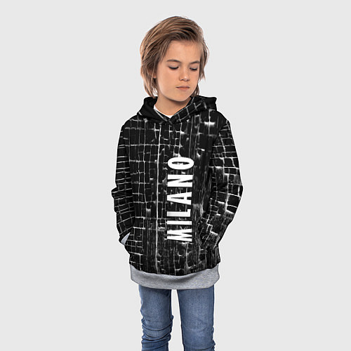 Детская толстовка Milano - autumn - winter 2025 / 3D-Меланж – фото 3