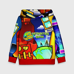 Детская толстовка Geometry dash world