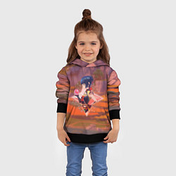 Толстовка-худи детская Сян Лин в примогеме, цвет: 3D-черный — фото 2