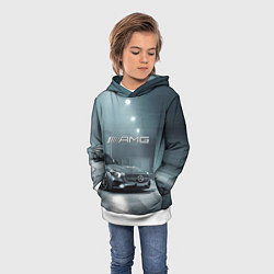 Толстовка-худи детская Mercedes AMG - Motorsport, цвет: 3D-белый — фото 2