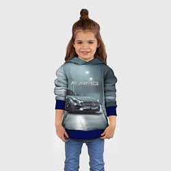 Толстовка-худи детская Mercedes AMG - Motorsport, цвет: 3D-синий — фото 2
