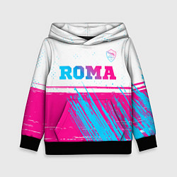 Детская толстовка Roma neon gradient style: символ сверху