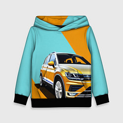 Детская толстовка Фольксваген тигуан оранжевый
