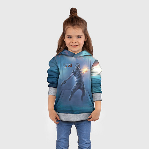 Детская толстовка Mass Effect Andromeda - Character / 3D-Меланж – фото 4