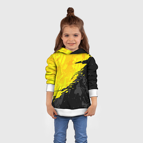 Детская толстовка Black and yellow / 3D-Белый – фото 4