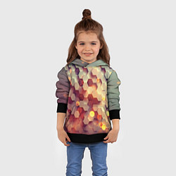 Толстовка-худи детская Ультра блики, цвет: 3D-черный — фото 2