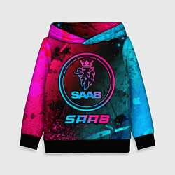 Детская толстовка Saab - neon gradient