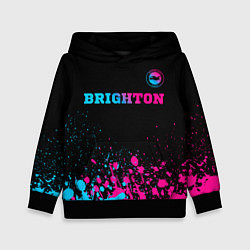 Детская толстовка Brighton - neon gradient: символ сверху