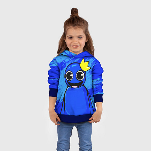 Детская толстовка Радужные друзья: веселый Синий / 3D-Синий – фото 4