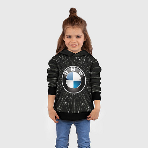 Детская толстовка БМВ эмблема, автомобильная тема / 3D-Черный – фото 4
