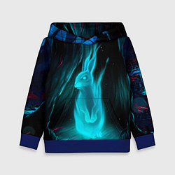 Толстовка-худи детская Дух кролика, цвет: 3D-синий