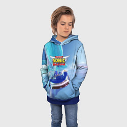 Толстовка-худи детская Team Sonic racing - hedgehog - speed, цвет: 3D-синий — фото 2