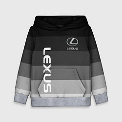 Детская толстовка Lexus серый градиент