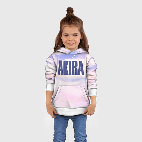 Детская толстовка Akira sky clouds / 3D-Белый – фото 4