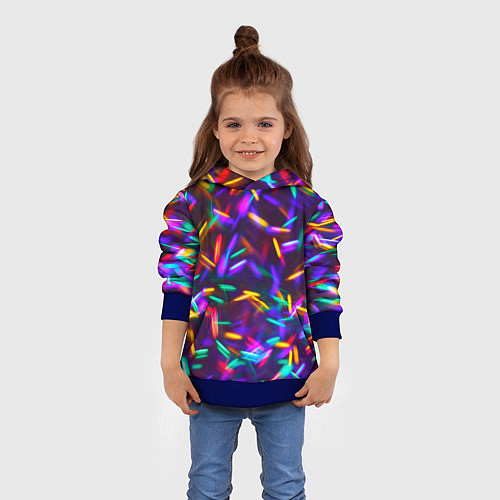 Детская толстовка Цветомузыка / 3D-Синий – фото 4