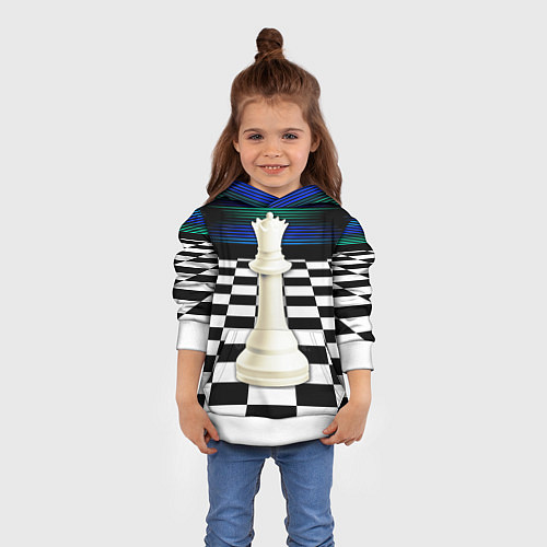 Детская толстовка Белая королева / 3D-Белый – фото 4