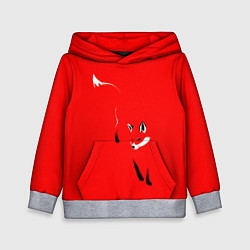 Толстовка-худи детская Красная лиса, цвет: 3D-меланж