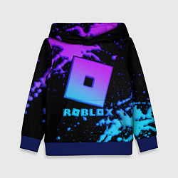 Детская толстовка Roblox logo neon gradient