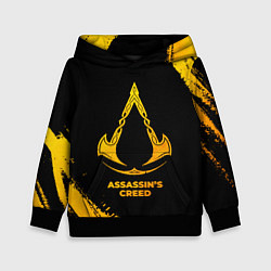 Толстовка-худи детская Assassins Creed - gold gradient, цвет: 3D-черный