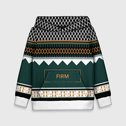 Толстовка-худи детская FIRM как свитер из 90х, цвет: 3D-белый