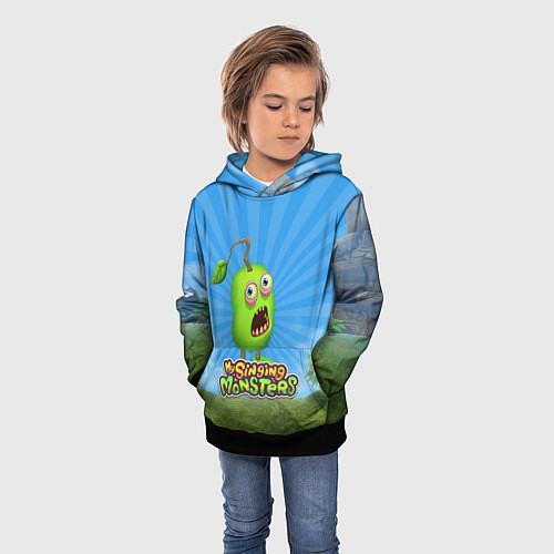 Детская толстовка My Singin Monsters - Зерномех / 3D-Черный – фото 3