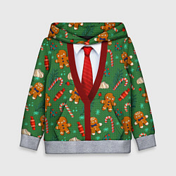 Детская толстовка Новогодний свитер с печеньками