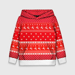 Детская толстовка Праздничный красный свитер