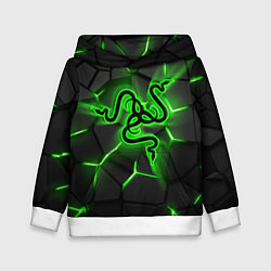 Детская толстовка Razer neon logo