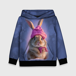 Детская толстовка Ушастик в вязаной шапочке