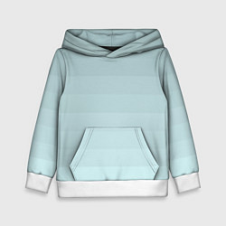 Толстовка-худи детская Голубые горизонтальные полосы, градиент, цвет: 3D-белый