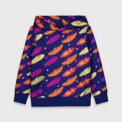 Детская толстовка Перья и бусы