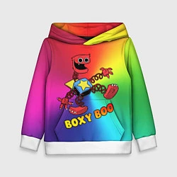 Толстовка-худи детская Project Playtime: Boxy Boo, цвет: 3D-белый