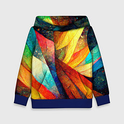 Детская толстовка Радужная абстракция со звездами